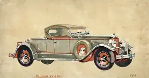 David Wright Artist Prints: Packard Roadster, 1928 by David Wright