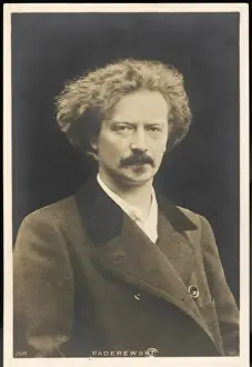 Vintage Piano Music Prints: Paderewski / Postcard