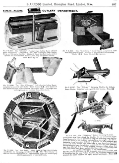 Page from catalogue of safety razors Page from catalogue of safety razors