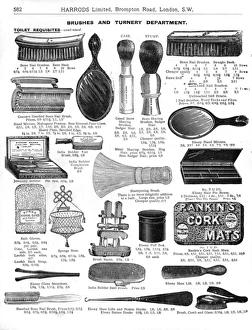 Page from catalogue of toilet requisites Page from catalogue of toilet requisites