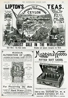Page of Victorian advertisements 1896 Page of Victorian advertisements 1896