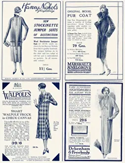 1925 Women's Autumn Fashion Print Four Art Prints