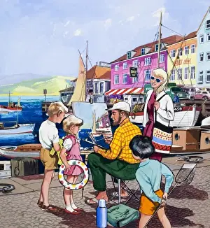 Fishing Boat Art Prints: Painter