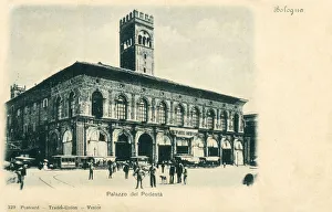 Palazzo del Podesta, Bologna, Italy. Date: circa 1901 Palazzo del Podesta, Bologna, Italy. Date: circa 1901