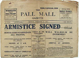 The Pall Mall Gazette - Armistice Signed - Official The Pall Mall Gazette - Armistice Signed - Official