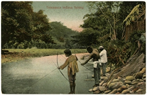 Panama - Talamanca Region - Indigenous Bribri people fishing Panama - Talamanca Region - Indigenous Bribri people fishing