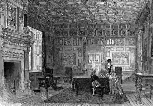 Wooden Floor Interior Design Prints: Panelled Hall