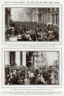 Panic of 1907 in Wall Street, New York Panic of 1907 in Wall Street, New York