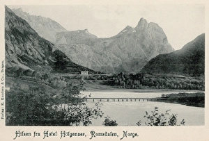 Panorama of Hotel Holgenses in Romsdalen, Norway Panorama of Hotel Holgenses in Romsdalen, Norway