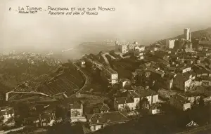 Mediterranean Coastlines Prints: A panorama view of Monaco