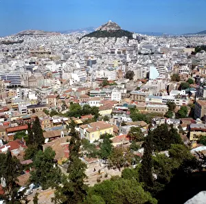 Athens Panorama Prints: A panoramic view of Athens