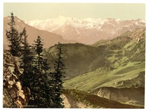 Panoramic view towards Titlis, Stanserhorn, Switzerland Panoramic view towards Titlis, Stanserhorn, Switzerland