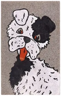 Historical Dog Images Prints: Panting Dog