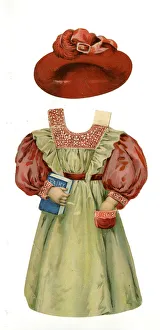 Paper Doll Costume - red, pink and cream Paper Doll Costume - red, pink and cream