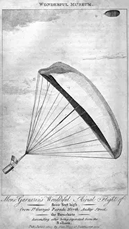 Jacques Garnerin's London Parachute Descent Print, 1802