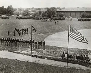 Parade of Airmen on the Sports Field at the Headquarters? Parade of Airmen on the Sports Field at the Headquarters?
