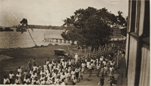 Parade of scouts in Fiji, South Pacific Parade of scouts in Fiji, South Pacific