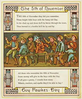Bonfire Night Celebrations Prints: Parading the Guy