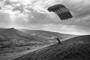 Paragliding in the Peak District National Park, Derbyshire Paragliding in the Peak District National Park, Derbyshire