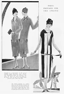 Paris Prepares for Spring Fashions: showing two Paris Prepares for Spring Fashions: showing two