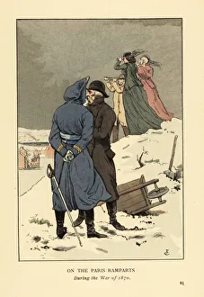 On the Paris Ramparts during the war of 1870 On the Paris Ramparts during the war of 1870