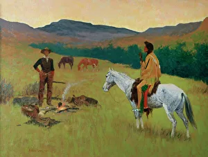 The Parley, 1903, by Frederic Remington (1861-1909) The Parley, 1903, by Frederic Remington (1861-1909)
