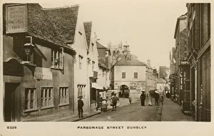 Parsonage Street (Showing the Kings Head Inn), Dursley, Gloucestershire, England