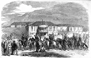 Party of Cossacks entering Kadikol, Crimean War, 1856 Party of Cossacks entering Kadikol, Crimean War, 1856