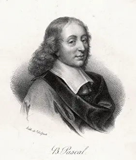 French Philosopher Art Prints: Pascal / Delpech