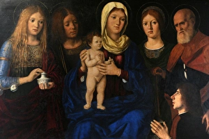 Pasqualino Veneto. The Virgin and child with SS. Mary Magdal Pasqualino Veneto. The Virgin and child with SS. Mary Magdal