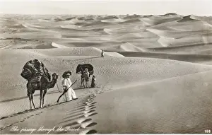 African Sand Dunes Prints: Passage Through the Desert