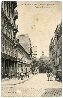 Passage Legendre, Avenue de Clichy, Paris, France Passage Legendre, Avenue de Clichy, Paris, France