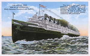 Passenger steamer Seeandbee, Lake Erie, USA Passenger steamer Seeandbee, Lake Erie, USA