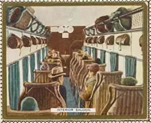 Retro Air Travel Images Prints: Passengers in Argosy