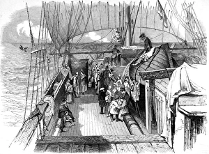 Passengers on the deck of an Emigrant Ship, 1849 Passengers on the deck of an Emigrant Ship, 1849