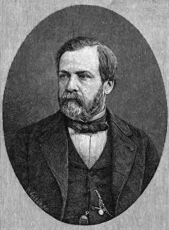 Prints of LOUIS PASTEUR French scientist Date: 1822-1895 Louis Pasteur Prints: Louis Pasteur Print - French Scientist 1822-1895