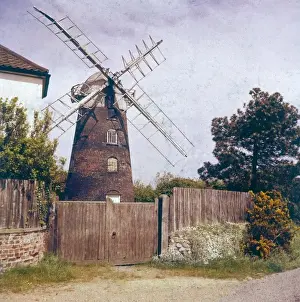 Paston Windmill Stow Mill Print, Norfolk 1827