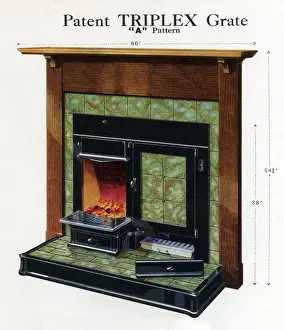 Patent Triplex Grate A Pattern Print circa 1920s