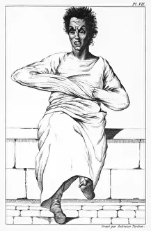 Print of a Patient in Strait Jacket at Charenton
