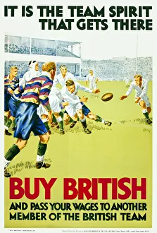 Patriotic poster, Team Spirit, Buy British Patriotic poster, Team Spirit, Buy British