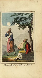 Peasants of the isle of Zakynthos in the Ionian Sea, 1818 Peasants of the isle of Zakynthos in the Ionian Sea, 1818