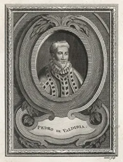 Spanish Conquistador Prints: Pedro De Valdivia