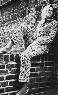 Pen Small wearing needlecord trouser suit from Clobber Pen Small wearing needlecord trouser suit from Clobber