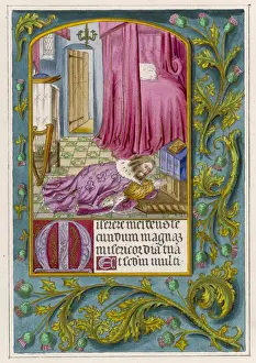 Print of David Reproved by Nathan