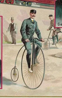 Vintage Penny Farthing Prints: Penny Farthing Colour