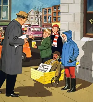 Penny for the Guy Print: People You See by Teddy Bear (1965)