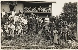 Historical Village Scenes Prints: People of Borneo