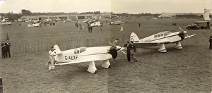 Percival E2 Mew Gull, G-AEXF, with Percival Vega Gull Percival E2 Mew Gull, G-AEXF, with Percival Vega Gull