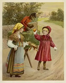19th Century Illustration Art Prints: Performing Monkey