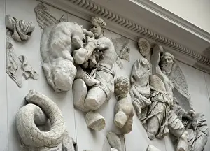 Ancient Greek Sculpture Prints: Pergamon Altar. Aether and Uranus